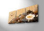 Wallity Reloj de Pared de Lienzo Decorativo 3P3040CS-63 (3 Piezas)